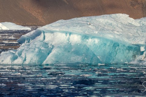 01.GRN_SVM8750_8752 
Greenland, September 2022
M/S Freya  Expedition 
East Greenland Scoresby Sound  fjord system 
Viking Bay Icebergs   and ice