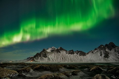 SM04689 
Icelandic Panorama Of Vestrahorn mountain
Aurora in all  of its display